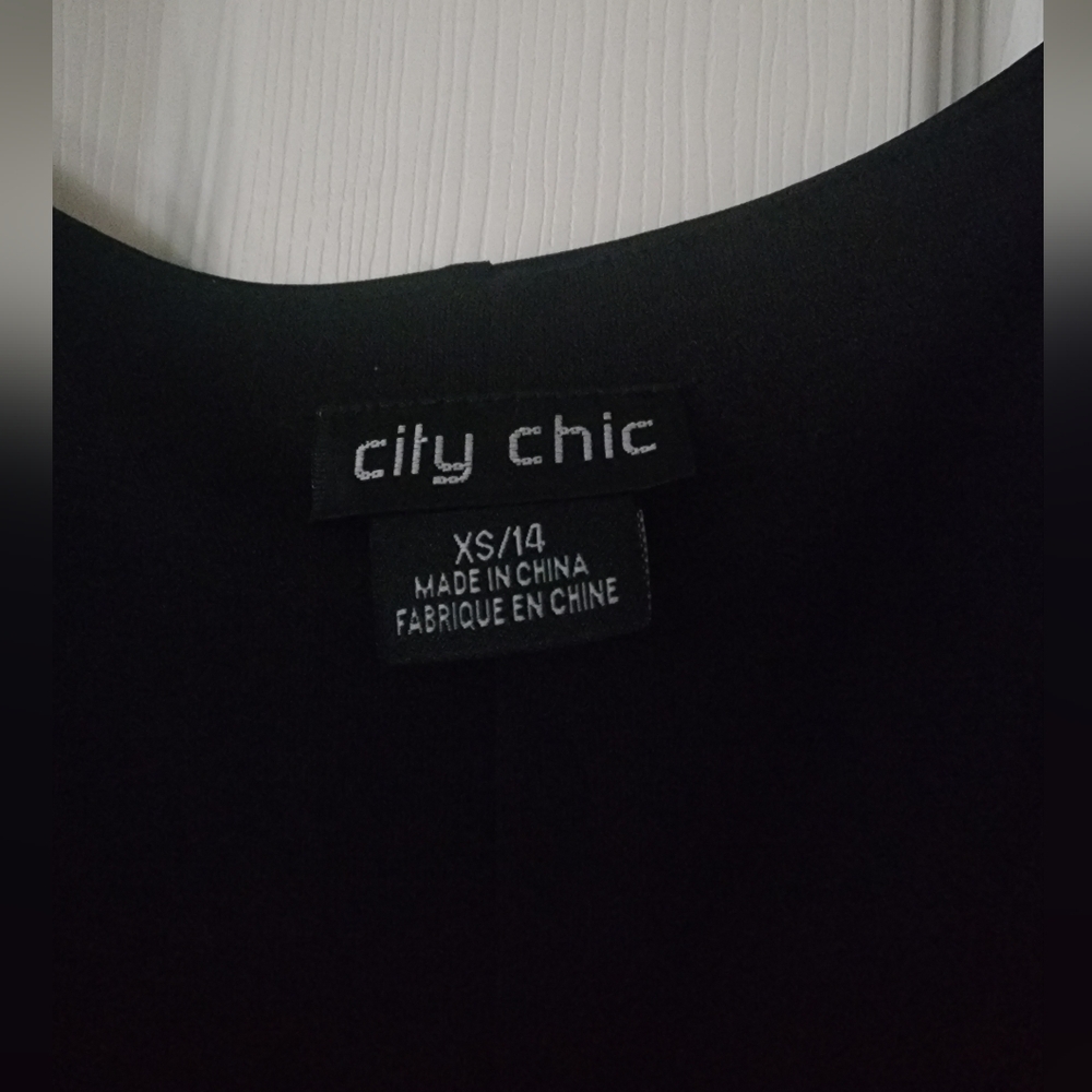 City Chic Ruched Zip Front Dress - Picture 4 of 5